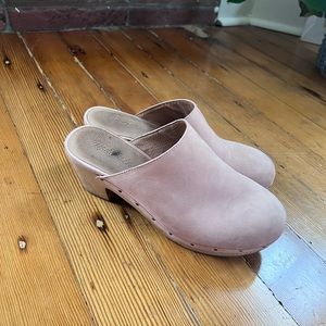 Pink Madewell clogs size 8
